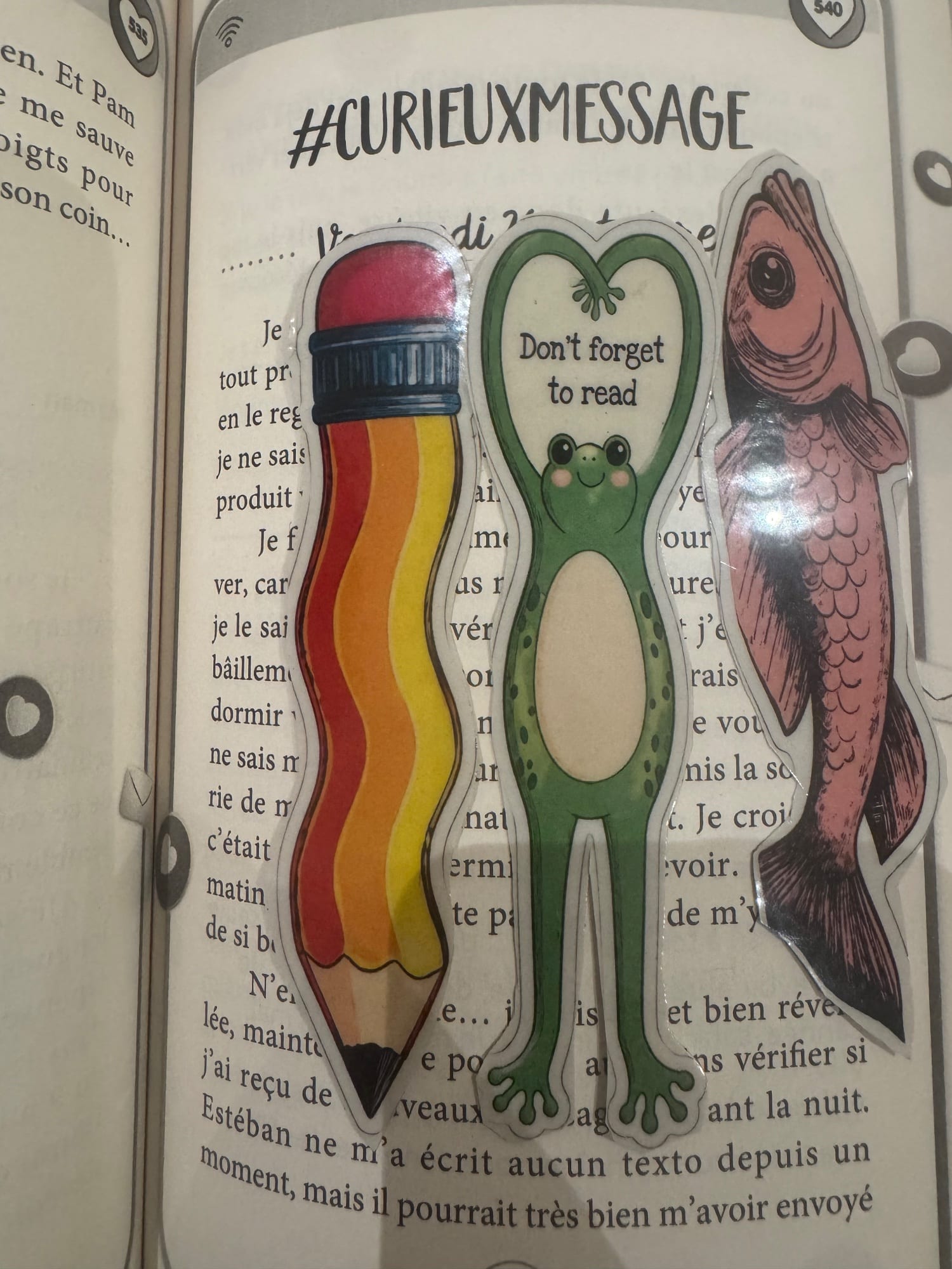 Lot de 3 marque page